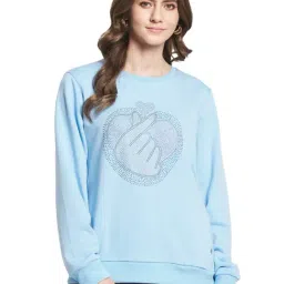 Monte Carlo Blue Printed Sweatshirt-image-67