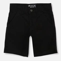 Gini & Jony Boys Black Solid Bermuda-image-22