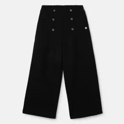Blue Giraffe Girls Black Polyester Trousers-picture-23
