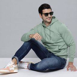 Mast & Harbour Men Solid Hooded Cotton Anti Odour Sweatshirt-image-89
