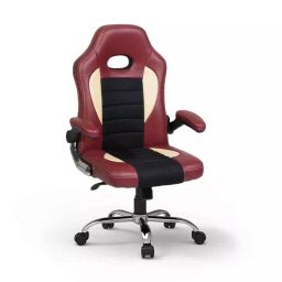 Stolica Stylish Red and Cream Gaming Chair-image-7