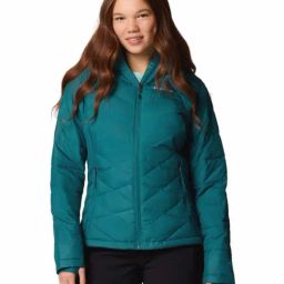 Columbia Womens Teal Omni-Heat Reflective Heavenly Hooded Jacket-picture-46