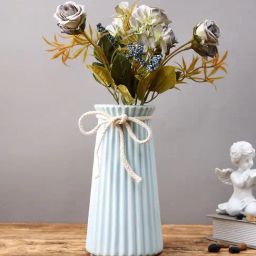 Tayhaa Blue Ceramic Flower Vase-image-35