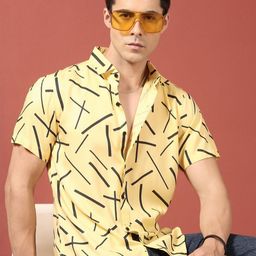 THE BEETEL HOUSE Men Relaxed Printed Casual Shirt-image-105