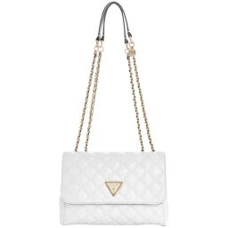 GUESS White Quilted Shoulder Bag-14