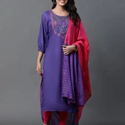 Aurelia Pink & Purple Embellished Dupatta-picture-39