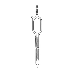 ABGIL Carbon Burette Double Walled Size 4.5% With One Valve At The Top Of The Burette, CSDA-217-03-46