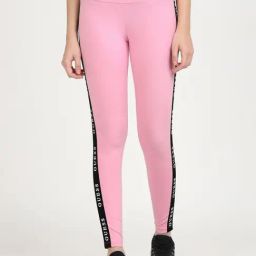 Guess Pink Solid Leggings-image-25