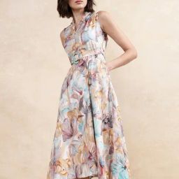 RAREISM Multi Cotton Blend Printed Sleeveless Dress-picture-24