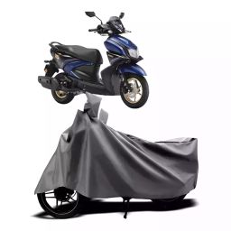 Auto Pearl Two Wheeler Cover with Bag for Yamaha RayZR 125, Silver-image-58