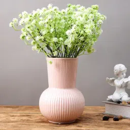 Tayhaa Pink Ceramic Flower Vase-image-88