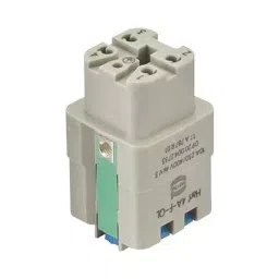 Harting Heavy Duty Connector Inserts / Modules HEAVY DUTY INSERT, RCPT, 4+PE, 2.5MM2, 09200042733.-39