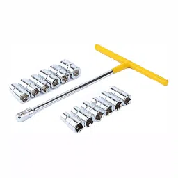 Hillgrove HGCM532M1 13 Pc Hex T-Handle Spanner Wrench Set for Automobile,Bike,Car Repair Socket Set-36