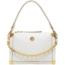 ALDO White Solid Medium Shoulder Handbag-37