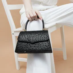 CODE by Lifestyle Textured Structured Handheld Bag image 4