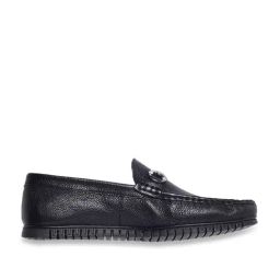Gabicci Men's Zeppelin Black Loafers-image-92