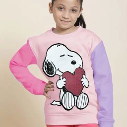 Kidsville Pink & Purple Printed Full Sleeves Sweatshirt-image-52