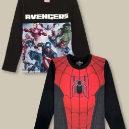 Boysville Multicolor Cotton Printed Full Sleeves T-Shirt-picture-23