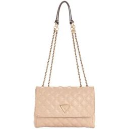 GUESS Beige Quilted Shoulder Bag-image-83