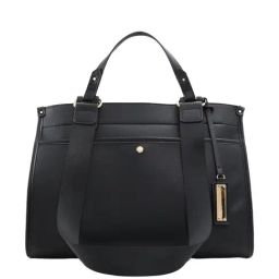 Aldo Black Solid Medium Tote Handbag-5