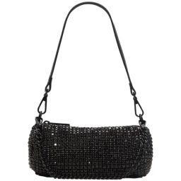 ALDO Black Embellished Medium Shoulder Handbag-20