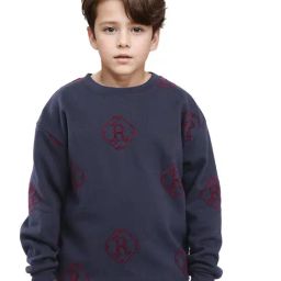 Rare Ones Boys Navy Printed Sweatshirt-image-83