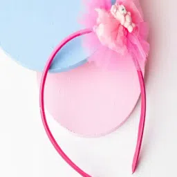 Jewelz Net Flower With Plastic Teddy Bear Shape Hair Band for Kids-image-22