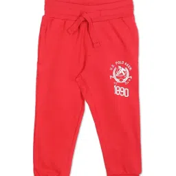 U.S. Polo Assn. Boys Red Printed Joggers-picture-44