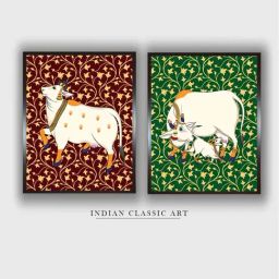 Indian Classic Art Multicolor Canvas Abstract Wall Art-picture-12