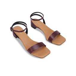 T.ELEVEN Women Open Toe Block Sandals with Buckles-32