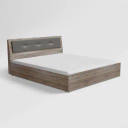 Godrej Interio Stud Sonoma Oak Engineered Wood King Bed-image-71