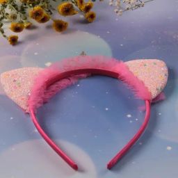 Jewelz Playful Bunny Crown Ears Hair Band in Pink Crowned Shape Kids-24