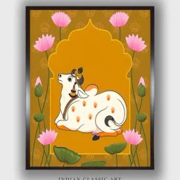 Indian Classic Art Multicolor Canvas Abstract Wall Art-image-89