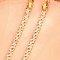Sohi Gold Plated Party Designer Stone Dangler Earrings-41