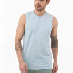 Dcyphr Blue Regular Fit Tank Tee-image-118