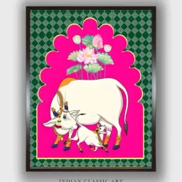 Indian Classic Art Multicolor Canvas Abstract Wall Art-image-31