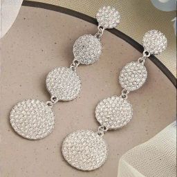 Sohi Silver Plated Party Designer Stone Dangler Earrings-22