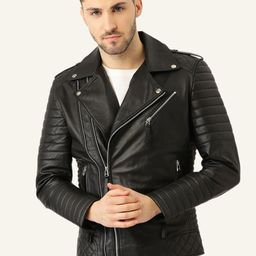 Leather Retail Men Biker Jacket-56