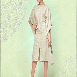 Pannkh Green Kaftan Midi Dress-image-45