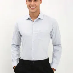 Allen Solly Grey Slim Fit Printed Shirt-image-94