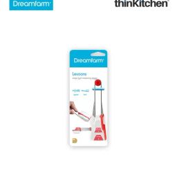 Dreamfarm Red Polypropylene Levoons Self-Leveling Measuring Spoon - Set of 4 image 3