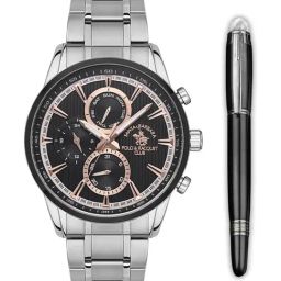 Santa Barbara Polo & Racquet Club SB.1.10446-5 Chronograph Watch for Men With Pen-image-6