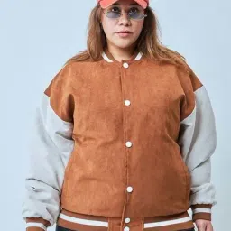 Bewakoof Brown Graphic Relaxed Fit Jacket-image-30