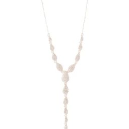 Forever New Perrie Pave Drop Necklace-21