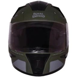 Royal Enfield Green Printed Helmet (Size - M)-image-13