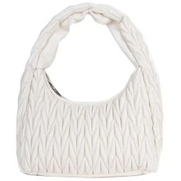 Kazo Off White PU Solid Shoulder Handbag-image-1