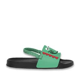 Pantaloons Junior Green & Black Back Strap Sandals-image-93