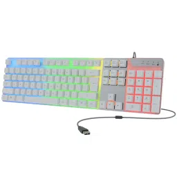 Zebronics Zeb War K White Wired Gaming Keyboard with 1.8 m Braided Cable-1