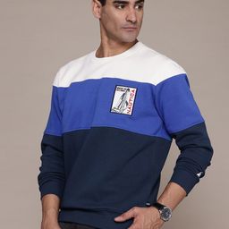 Nautica Striped Applique Detail Sweatshirt-image-31