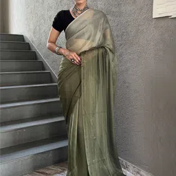 DIVASTRI Leheriya Pure Chiffon Ready to Wear Jamdani Saree-image-75